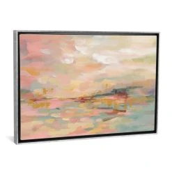 ICanvas Pink Waves By Silvia Vassileva Gallery-Wrapped Canvas Print - 26 X 40 X 0.75
