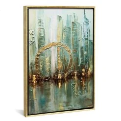 ICanvas Babylon City By Osnat Tzadok Gallery-Wrapped Canvas Print - 40 X 26 X 0.75