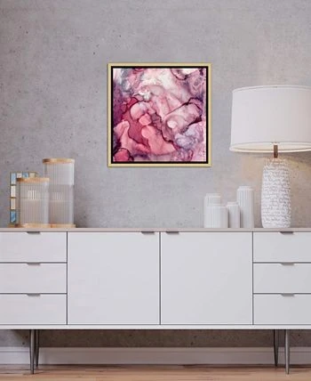 ICanvas Liquid Mauve Abstract By Spacefrog Designs Gallery-Wrapped Canvas Print - 26 X 26 X 0.75 - Image 2