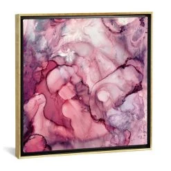 ICanvas Liquid Mauve Abstract By Spacefrog Designs Gallery-Wrapped Canvas Print - 26 X 26 X 0.75