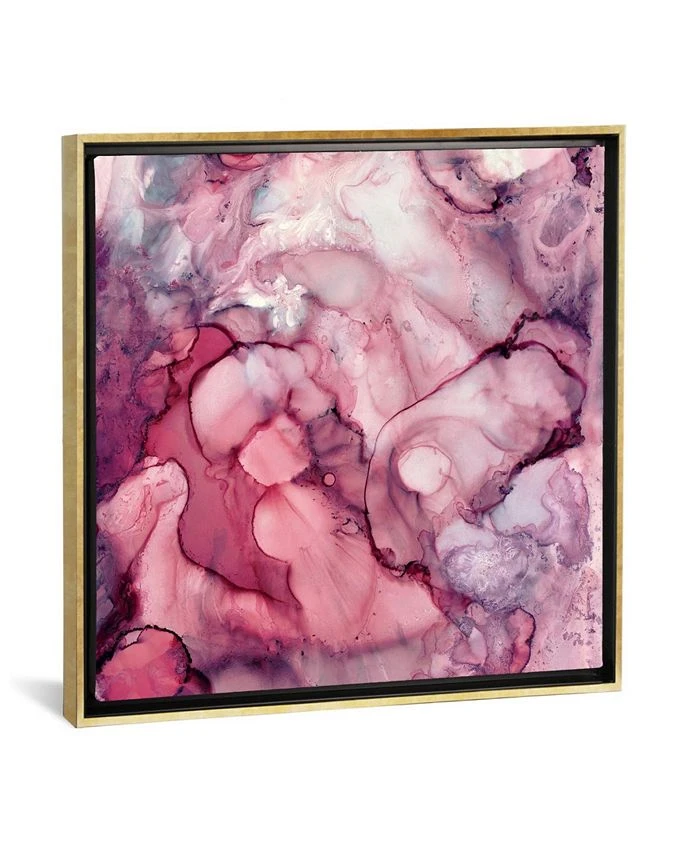 ICanvas Liquid Mauve Abstract By Spacefrog Designs Gallery-Wrapped Canvas Print - 26 X 26 X 0.75