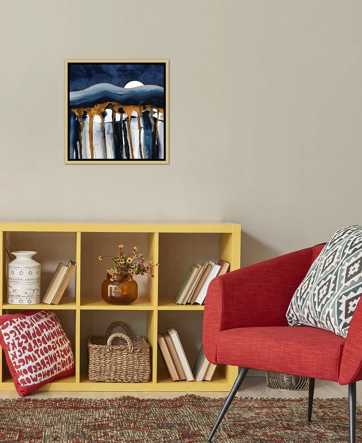 ICanvas Liquid Hills By Spacefrog Designs Gallery-Wrapped Canvas Print - 26 X 26 X 0.75 - Image 4