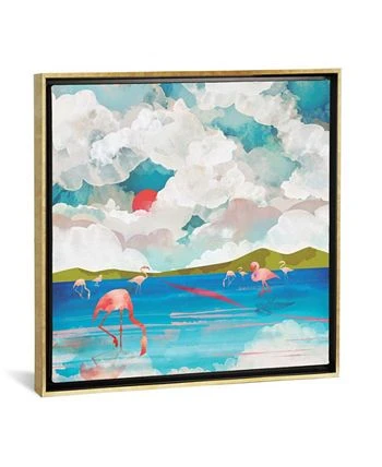 ICanvas Flamingo Dream By Spacefrog Designs Gallery-Wrapped Canvas Print - 18 X 18 X 0.75 - Image 3