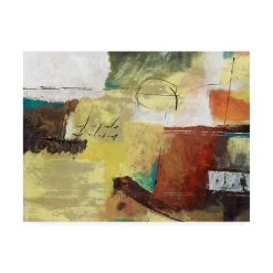 Trademark Global Pablo Esteban Red Yellow With Scratches Canvas Art - 19.5 X 26