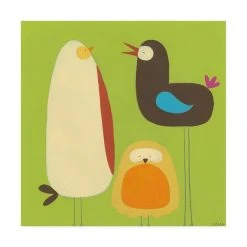 Trademark Global June Erica Vess Feathered Friends II Canvas Art - 19.5 X 26