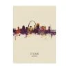 Trademark Global Michael Tompsett St Louis Missouri Skyline Portrait III Canvas Art - 36.5 X 48