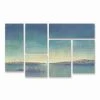 Trademark Global Samin Chase Tranquility I Multi Panel Art Set 6 Piece - 19 X 41.5