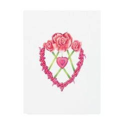 Trademark Global Deborah Kopka Cross My Heart Canvas Art - 27 X 33.5