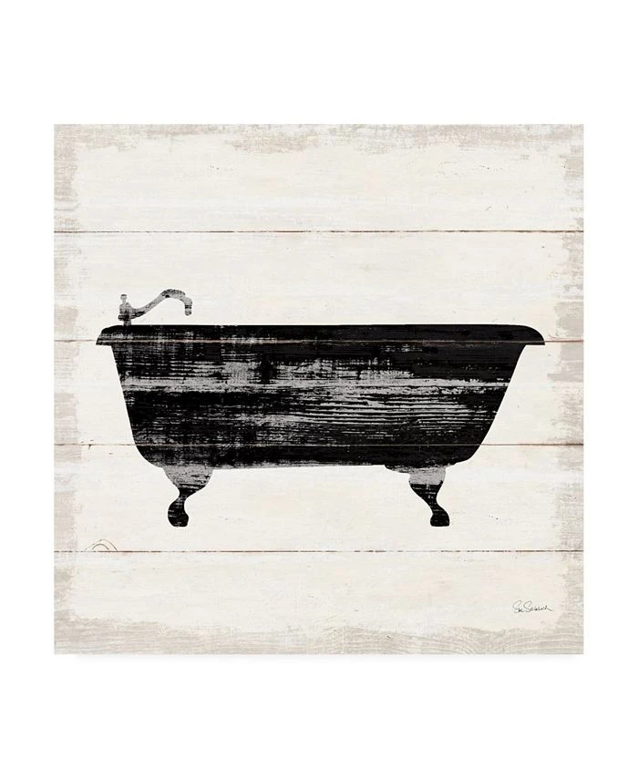 Trademark Global Sue Schlabach Shiplap Bath I Canvas Art - 15.5 X 21