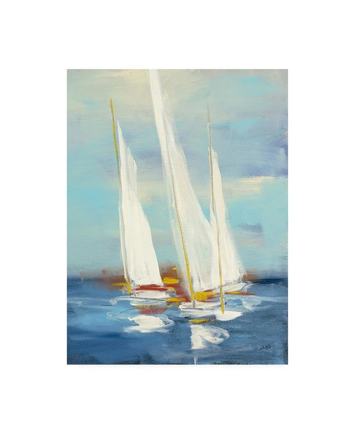 Trademark Global Julia Purinton Summer Regatta III Red Yellow Canvas Art - 15.5 X 21
