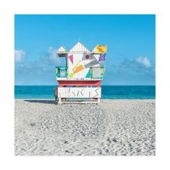 Trademark Global Richard Silver Miami Beach V Lifeguard Canvas Art - 27 X 33