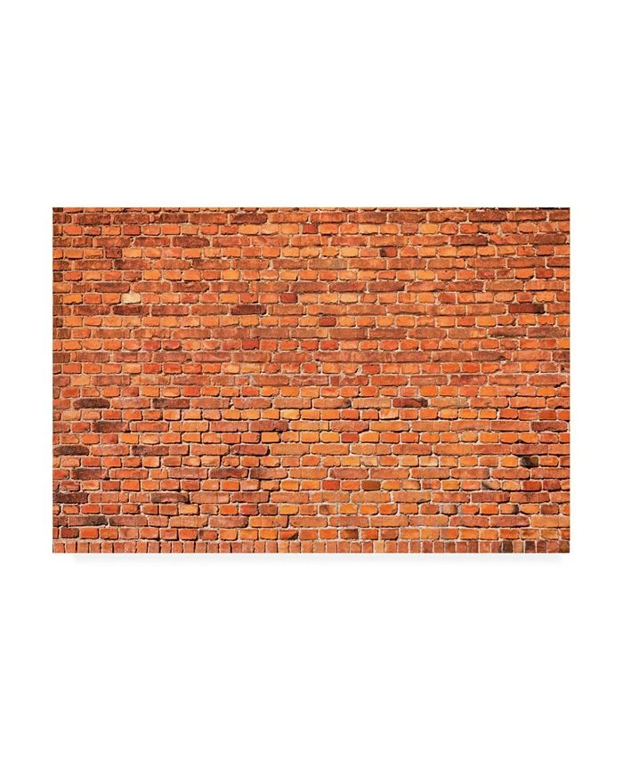 Trademark Global 1X Prints 1 Red Brick Wall Canvas Art - 20 X 25