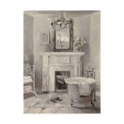 Trademark Global Marilyn Hageman French Bath IV Gray Canvas Art - 15 X 20