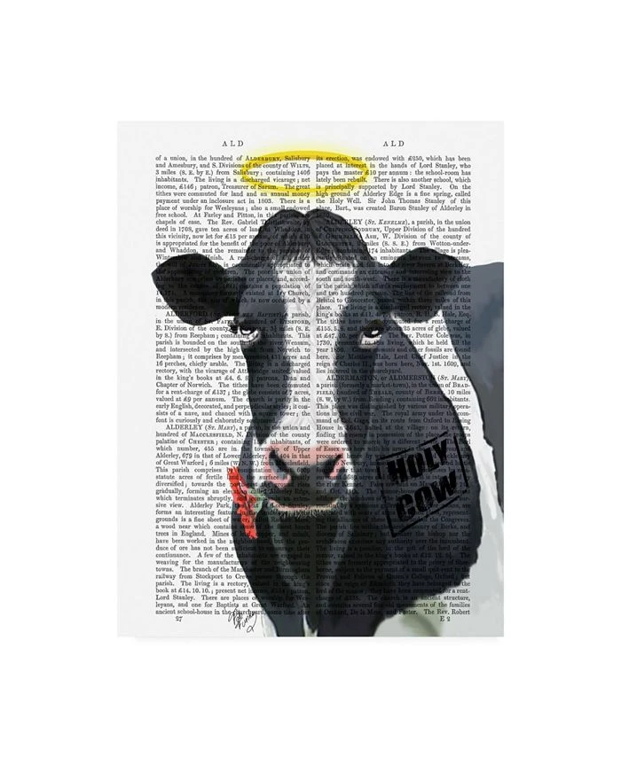 Trademark Global Fab Funky Holy Cow Halo Canvas Art - 36.5 X 48