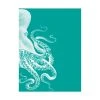 Trademark Global Fab Funky Octopus Green And Cream B Canvas Art - 36.5 X 48