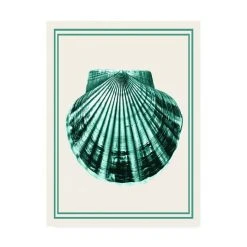 Trademark Global Fab Funky Mixed Nautical Green On Cream D Canvas Art - 36.5 X 48