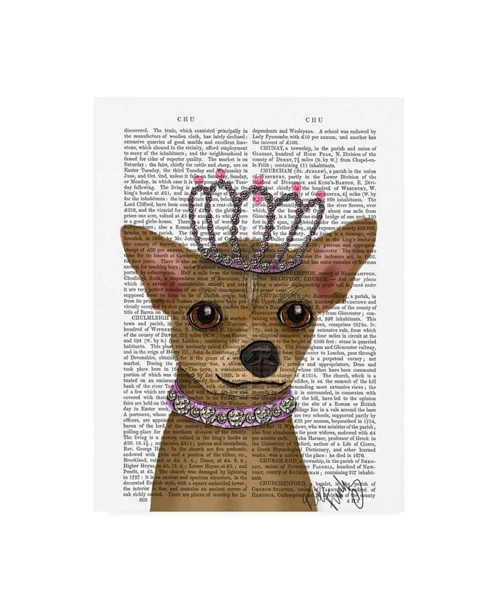 Trademark Global Fab Funky Chihuahua And Tiara Canvas Art - 15.5 X 21