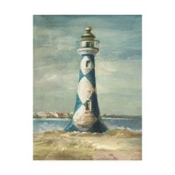Trademark Global Danhui Nai Lighthouse IV Canvas Art - 15.5 X 21