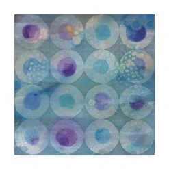 Trademark Global Danhui Nai Touching Circles II Canvas Art - 27 X 33