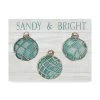 Trademark Global Kathleen Parr Mckenna Coastal Holiday Ornament VIII Sandy And Bright Canvas Art - 15 X 20