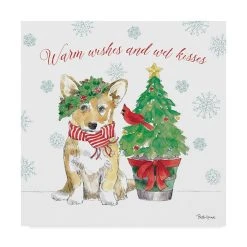 Trademark Global Beth Grove Holiday Paws V Canvas Art - 15 X 20