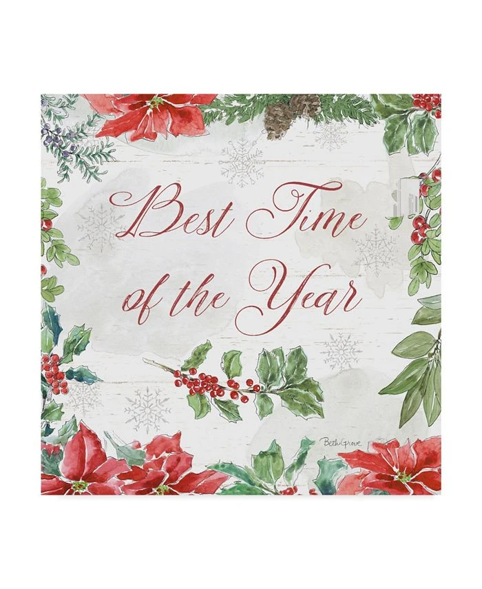 Trademark Global Beth Grove Farmhouse Holidays III Canvas Art - 15 X 20