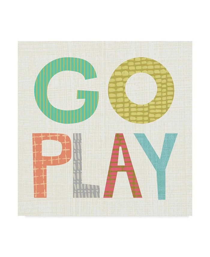 Trademark Global Chariklia Zarris Kid Play III Canvas Art - 20 X 25