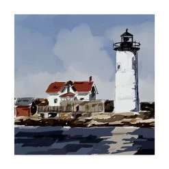 Trademark Global Emily Kalina Lighthouse Scene VI Canvas Art - 20 X 25