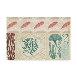 Trademark Global Vision Studio Coastal Patternbook IV Canvas Art - 20 X 25