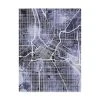 Trademark Global Michael Tompsett Minneapolis Minnesota City Map Blue Canvas Art - 20 X 25