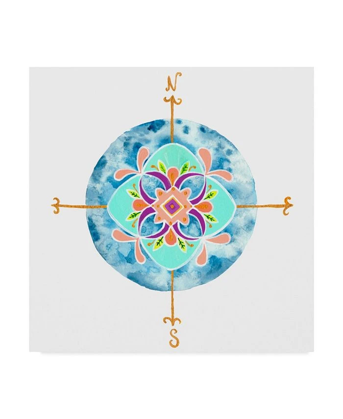 Trademark Global Rebekah Ewer Blue Mandala II Canvas Art - 15 X 20