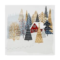 Trademark Global Victoria Borges Christmas Chalet I Canvas Art - 20 X 25