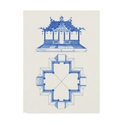 Trademark Global Vision Studio Pagoda Design II Canvas Art - 37 X 49