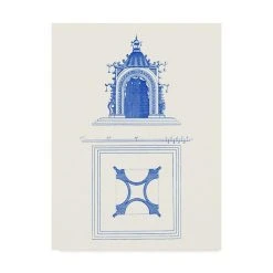 Trademark Global Vision Studio Pagoda Design IV Canvas Art - 20 X 25