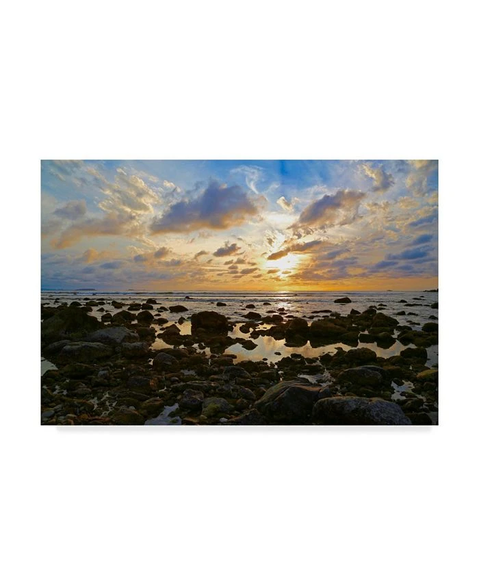 Trademark Global American School Punta Mita Sunset Blue Canvas Art - 20 X 25