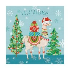 Trademark Global Mary Urban Lovely Llamas Christmas IX Canvas Art - 20 X 25