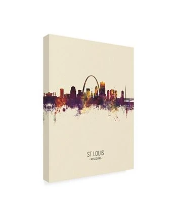 Trademark Global Michael Tompsett St Louis Missouri Skyline Portrait III Canvas Art - 36.5 X 48 - Image 2
