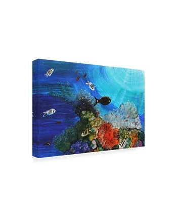 Trademark Global Michelle Mccullough Under The Sea Fish Canvas Art - 15 X 20 - Image 2