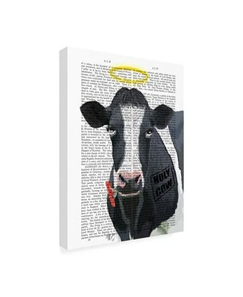 Trademark Global Fab Funky Holy Cow Halo Canvas Art - 36.5 X 48 - Image 2