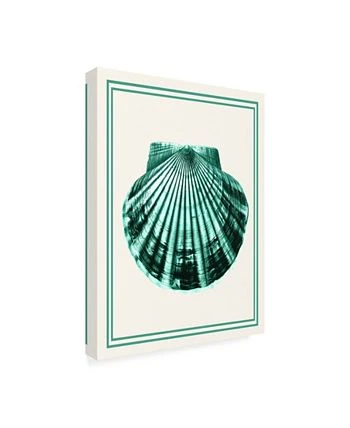 Trademark Global Fab Funky Mixed Nautical Green On Cream D Canvas Art - 36.5 X 48 - Image 2