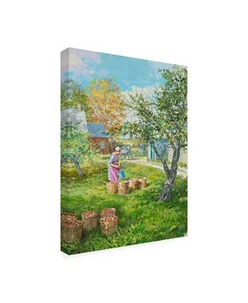 Trademark Global Peter Snyder Filling The Bushels Canvas Art - 19.5 X 26 - Image 2