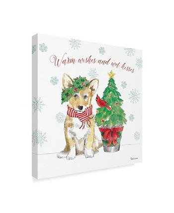 Trademark Global Beth Grove Holiday Paws V Canvas Art - 20 X 25 - Image 2