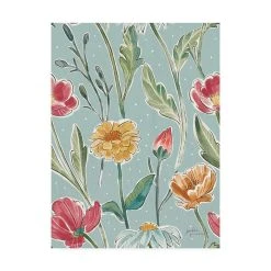 Trademark Global Janelle Penner Boho Field Pattern IE Canvas Art - 15.5 X 21