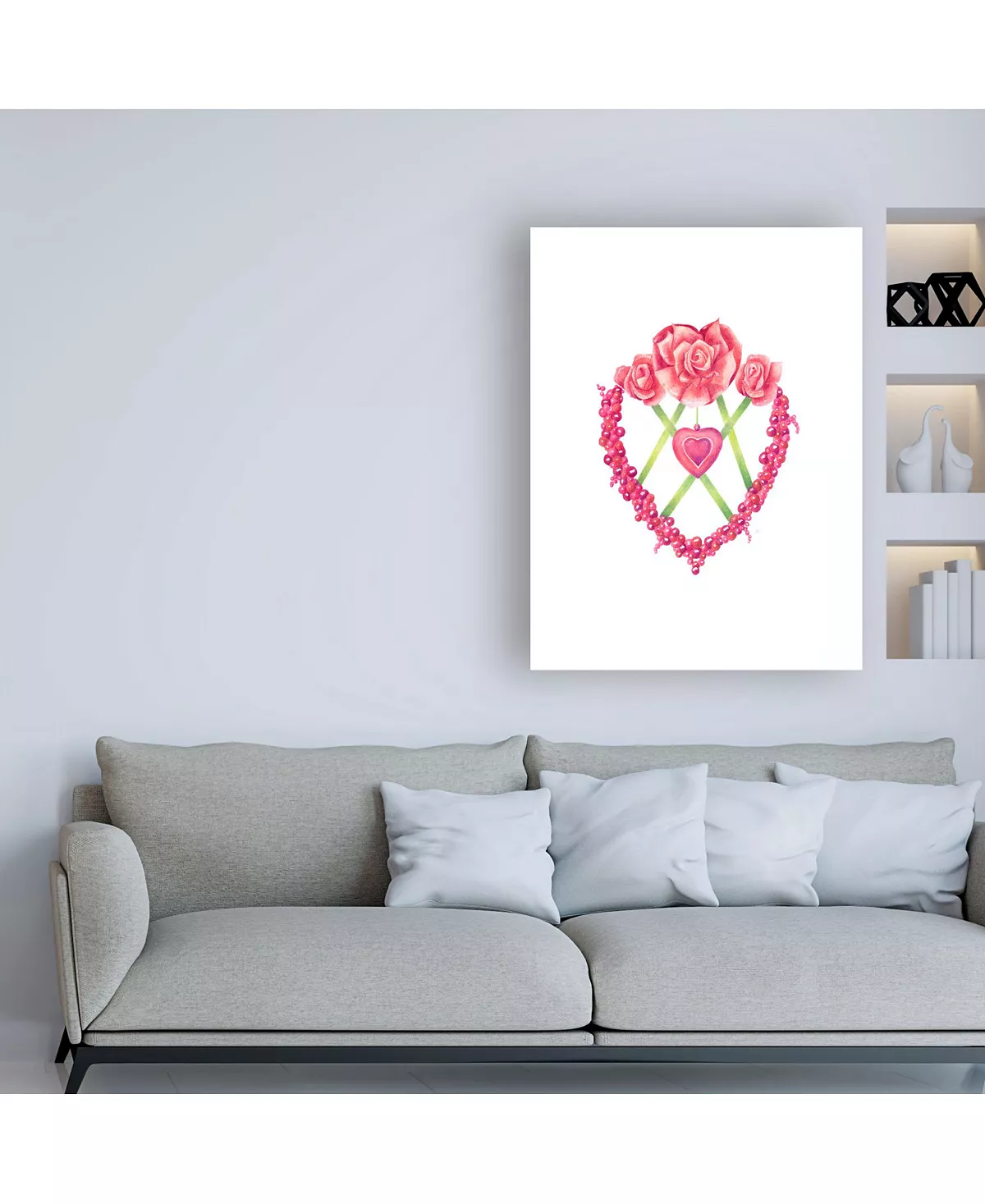 Trademark Global Deborah Kopka Cross My Heart Canvas Art - 27 X 33.5 - Image 3