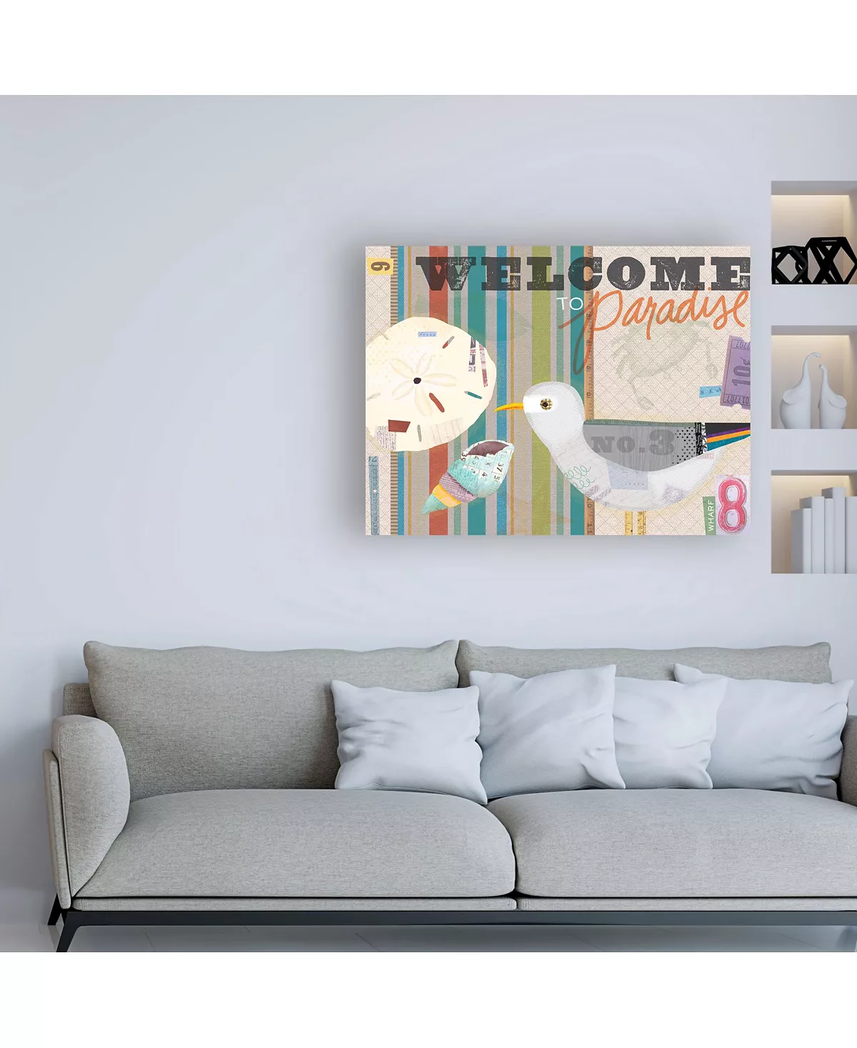 Trademark Global Holli Conger Coastal Collage 4 Canvas Art - 19.5 X 26 - Image 3