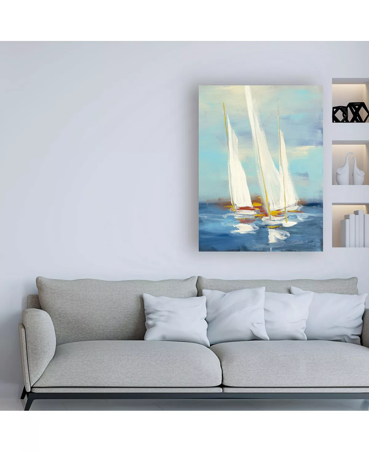 Trademark Global Julia Purinton Summer Regatta III Red Yellow Canvas Art - 15.5 X 21 - Image 3