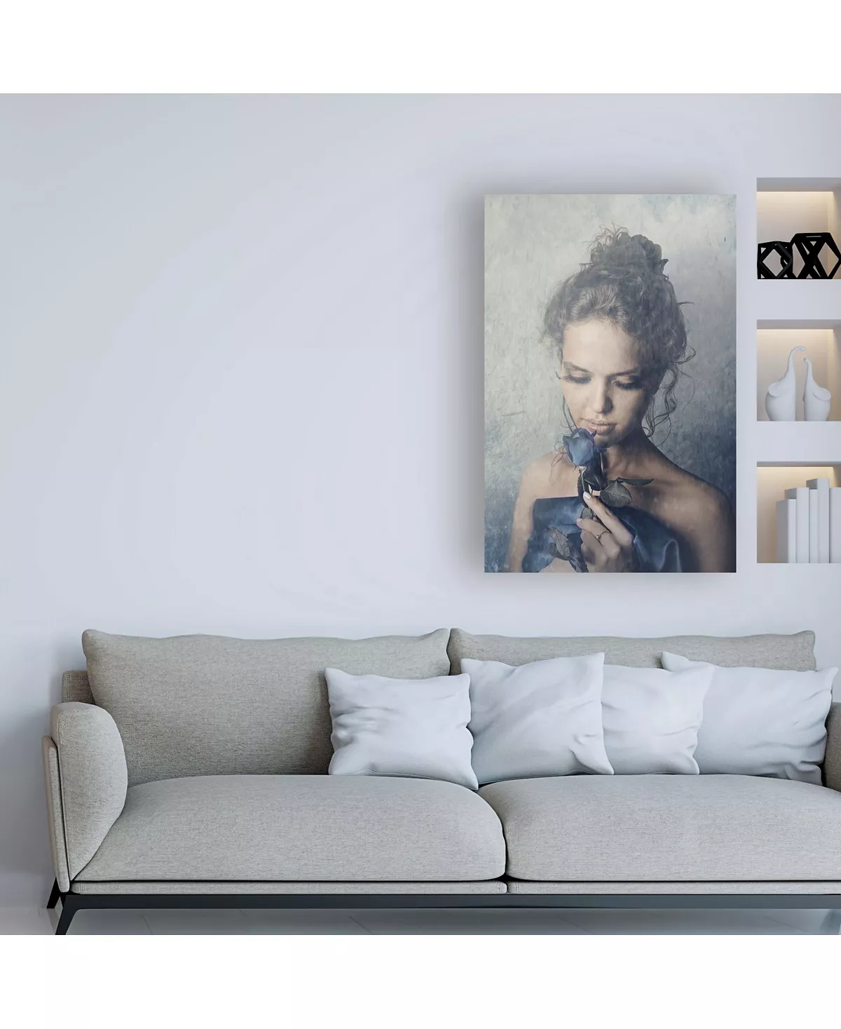 Trademark Global PhotoINC Studio Dark Rose Canvas Art - 36.5 X 48 - Image 3