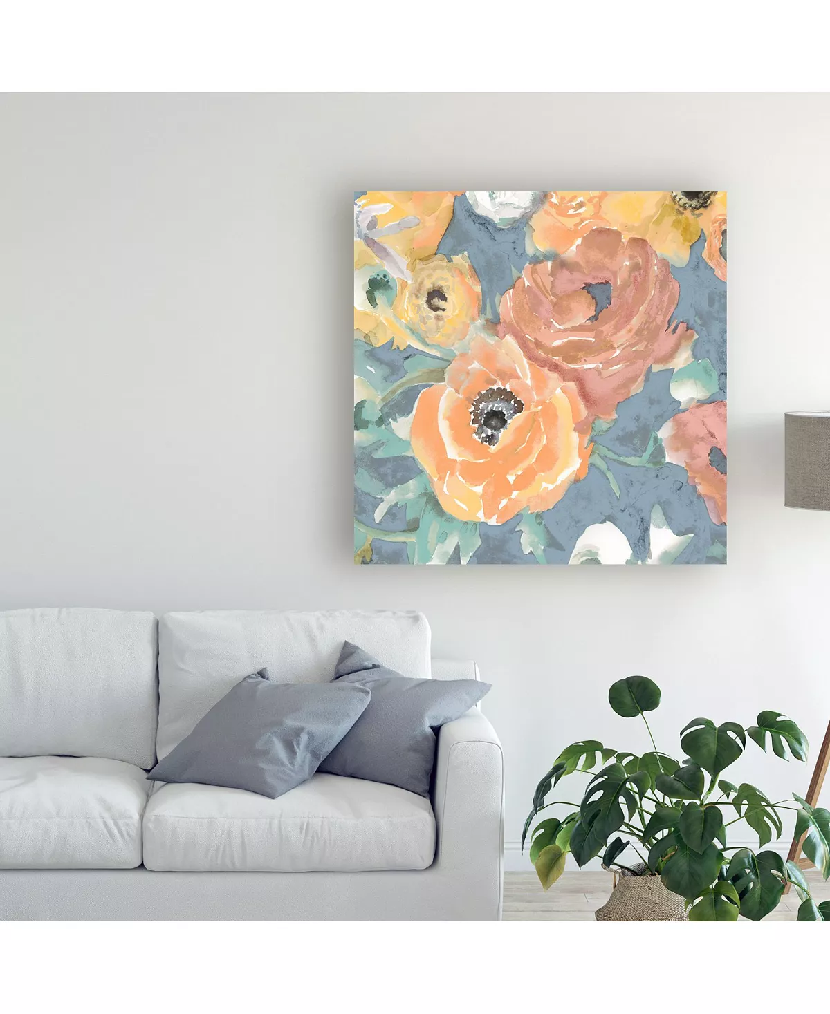 Trademark Global Studio W Happy Florals II Canvas Art - 27 X 33 - Image 3