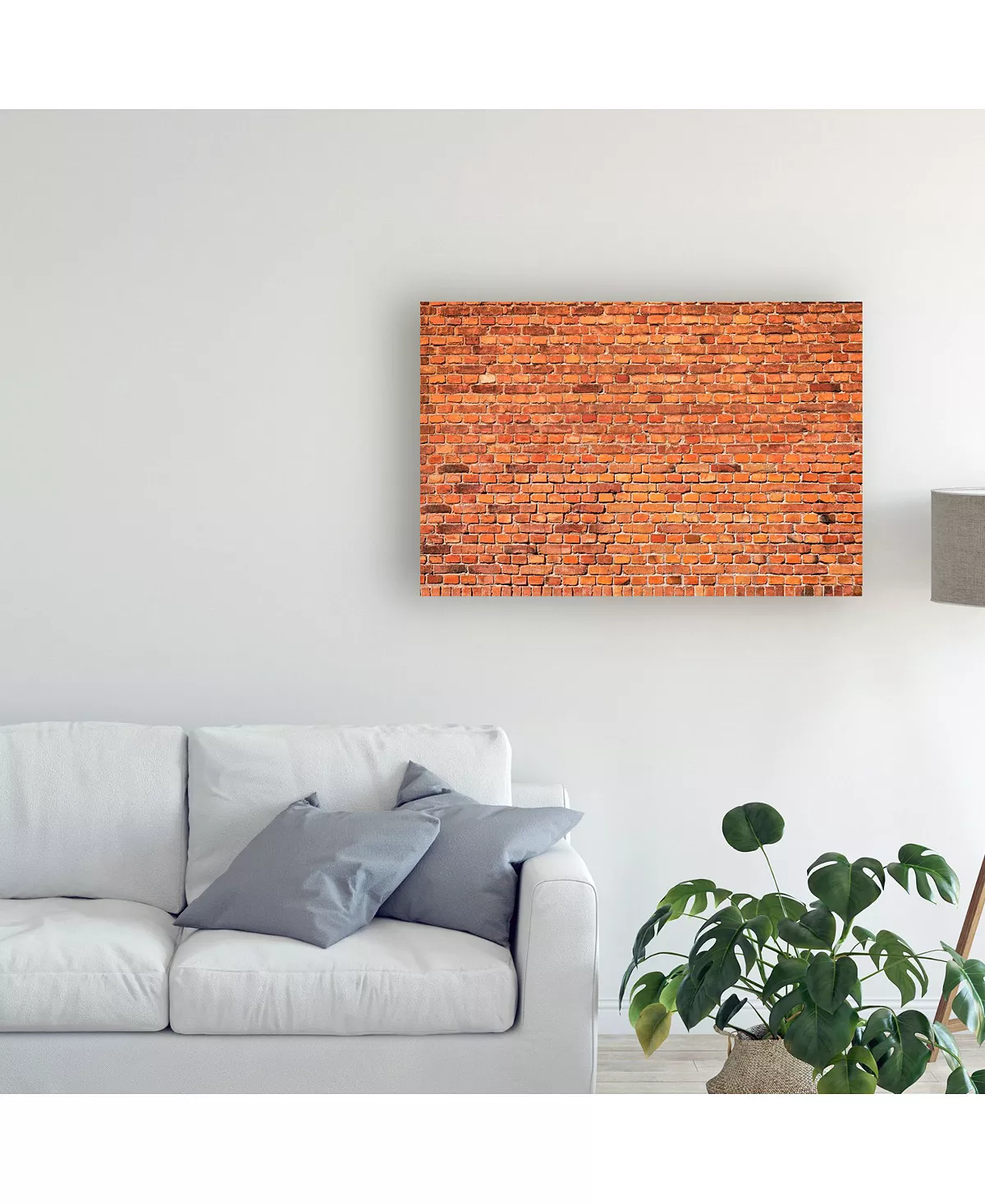 Trademark Global 1X Prints 1 Red Brick Wall Canvas Art - 20 X 25 - Image 3