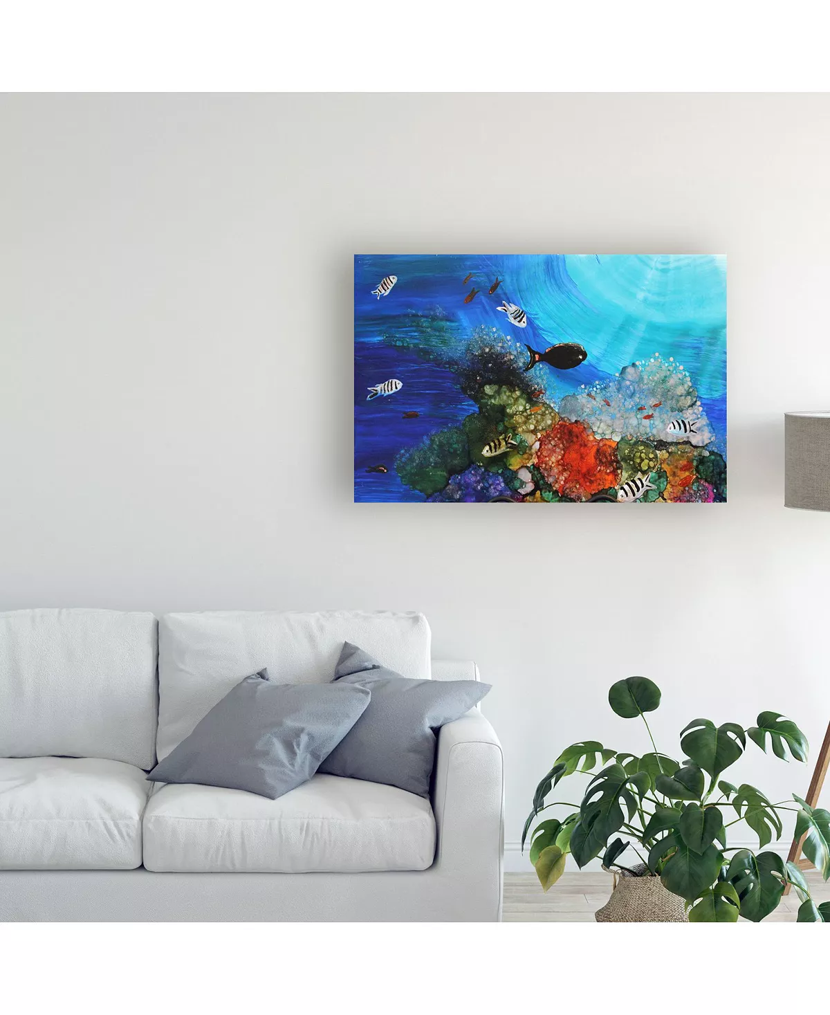Trademark Global Michelle Mccullough Under The Sea Fish Canvas Art - 15 X 20 - Image 3